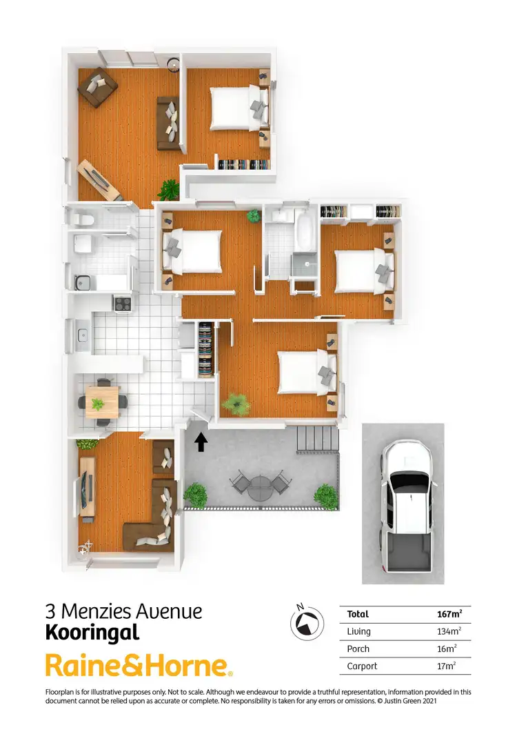 Floorplan of Homely house listing, 3 Menzies Avenue, Kooringal NSW 2650