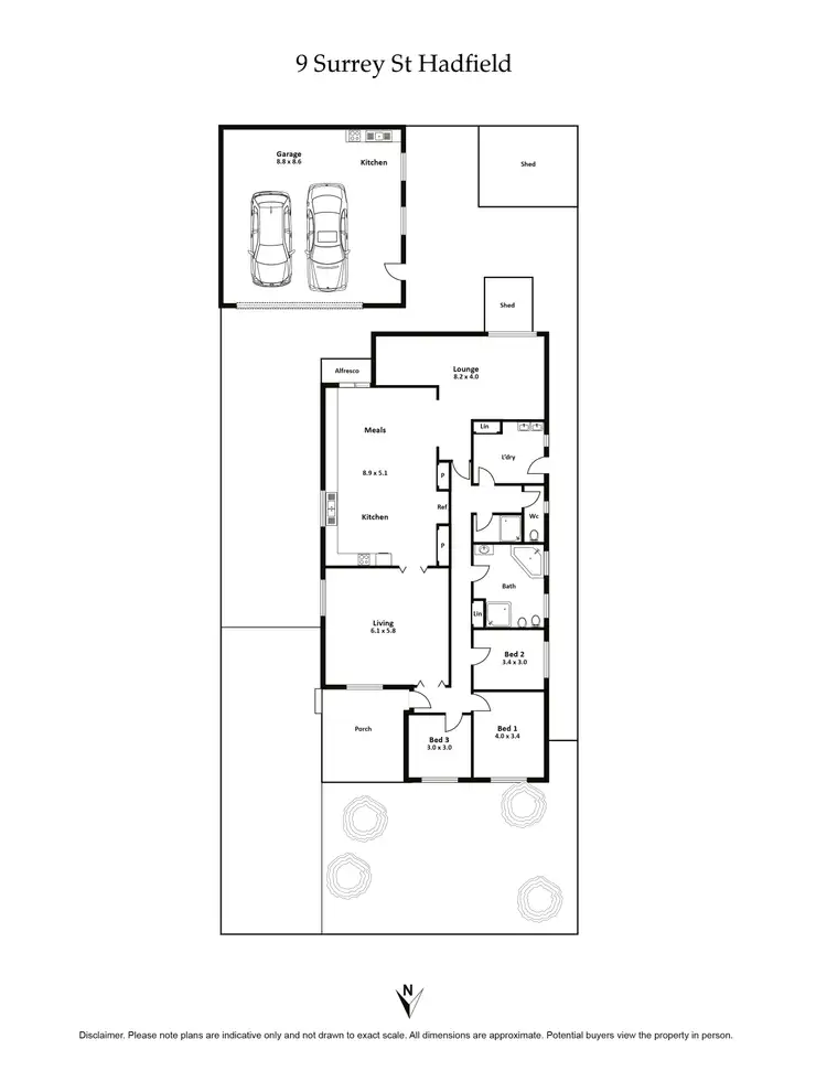 Floorplan of Homely house listing, 9 Surrey Street, Hadfield VIC 3046