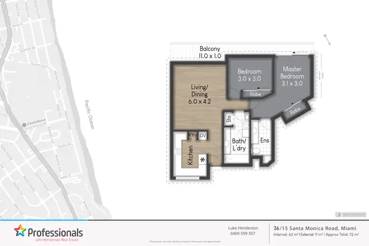Floorplan of Homely unit listing, 36/15 Santa Monica Road, Miami QLD 4220