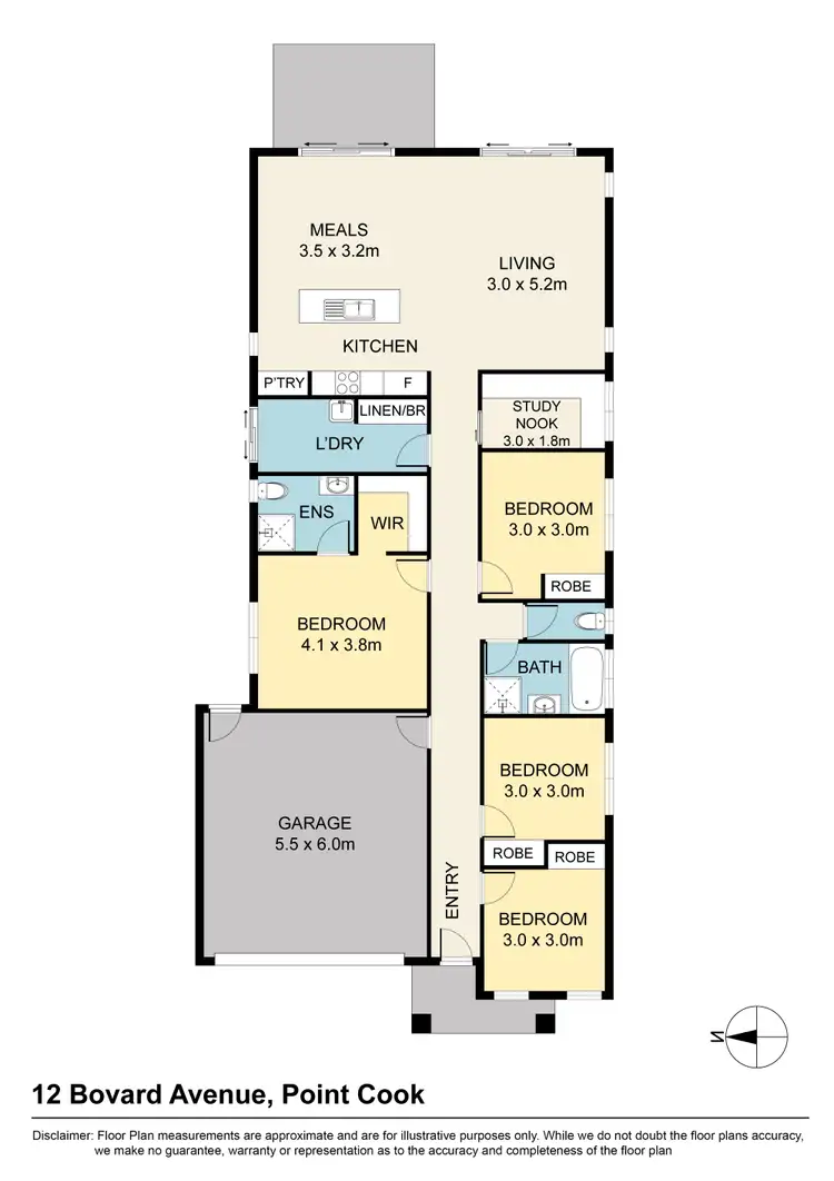 Floorplan of Homely house listing, 12 Bovard Avenue, Point Cook VIC 3030