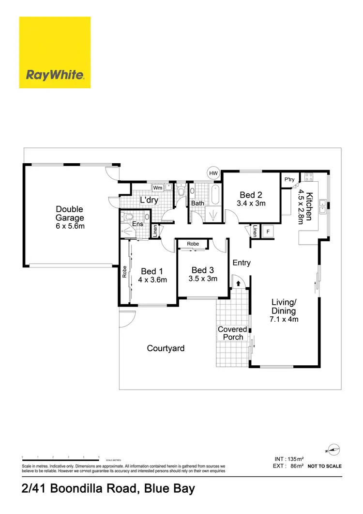 Floorplan of Homely villa listing, 2/41 Boondilla Road, Blue Bay NSW 2261