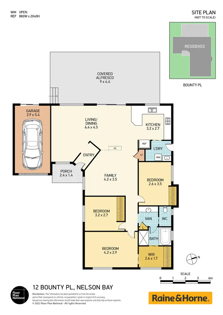 Floorplan of Homely house listing, 12 Bounty Place, Nelson Bay NSW 2315