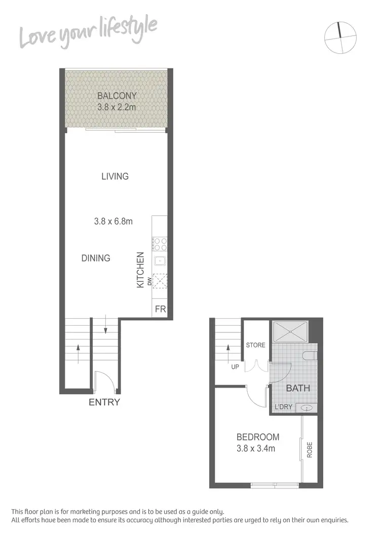 Floorplan of Homely apartment listing, 11/32-42 Rosehill Street, Redfern NSW 2016