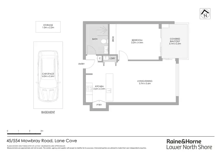 Floorplan of Homely apartment listing, 45/554-560 Mowbray Road, Lane Cove NSW 2066