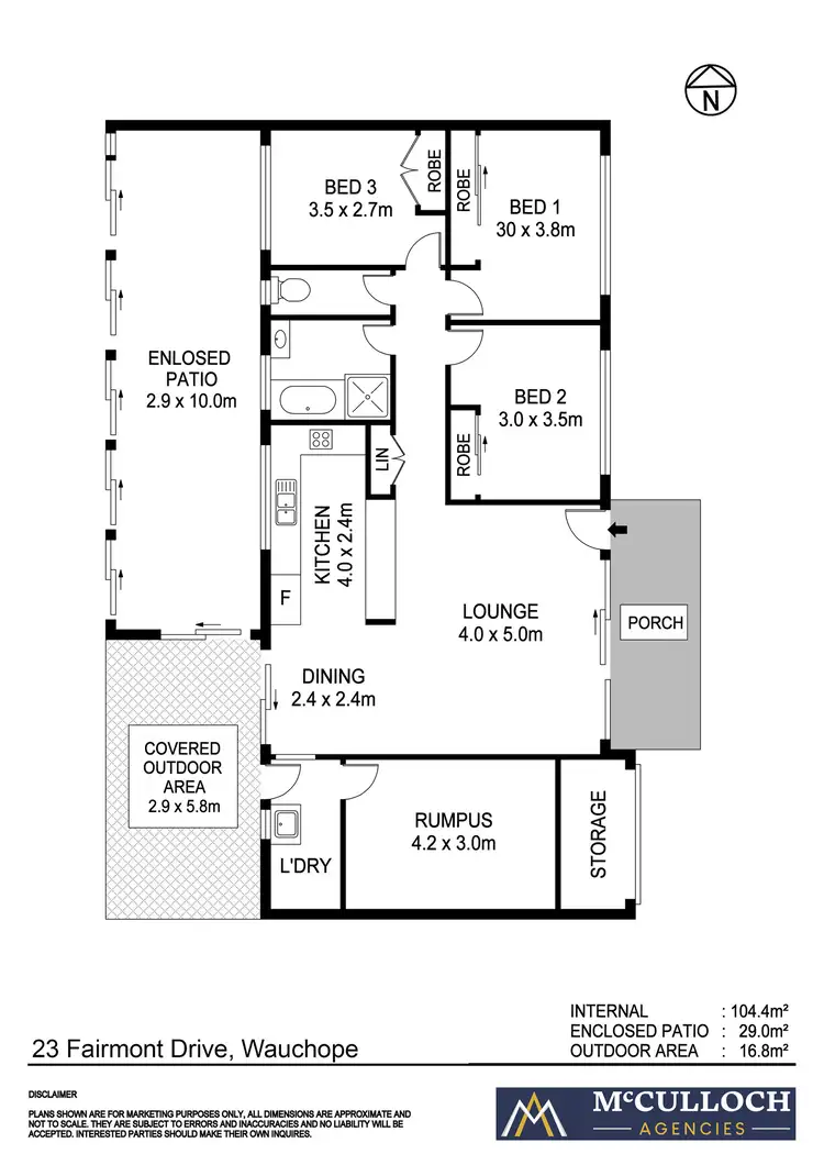 Floorplan of Homely house listing, 23 Fairmont Drive, Wauchope NSW 2446