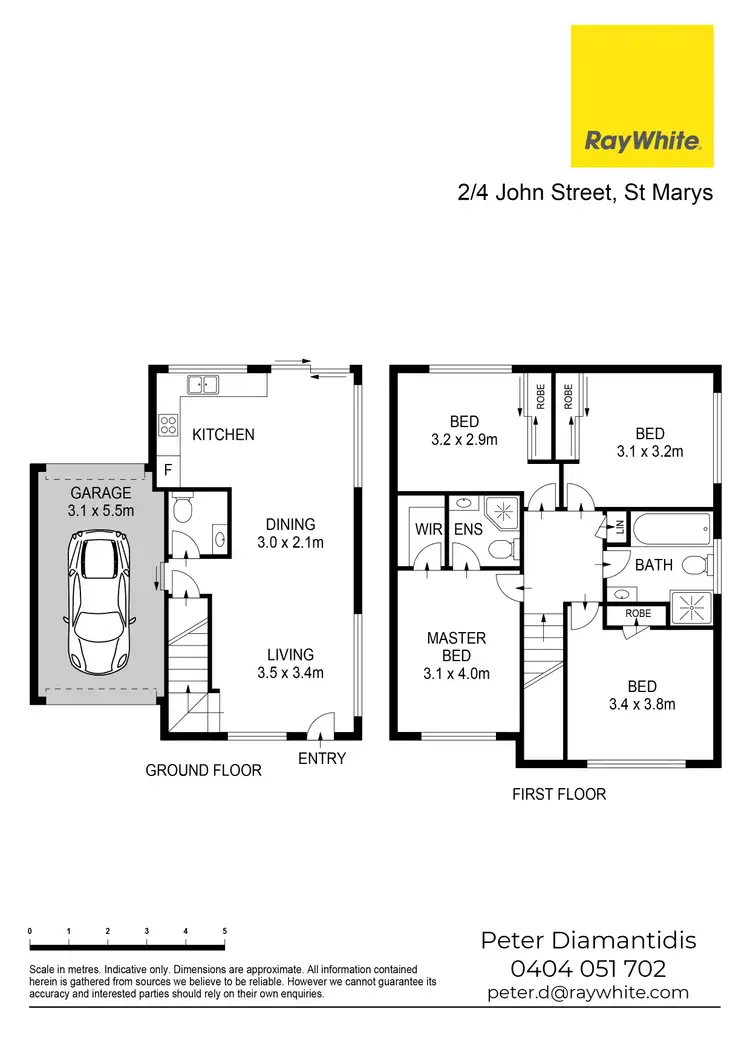 Floorplan of Homely townhouse listing, 2/4-6 John Street, St Marys NSW 2760