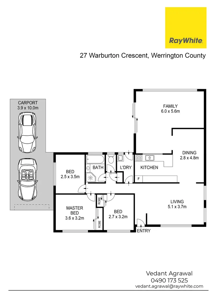 Floorplan of Homely house listing, 27 Warburton Crescent, Werrington County NSW 2747