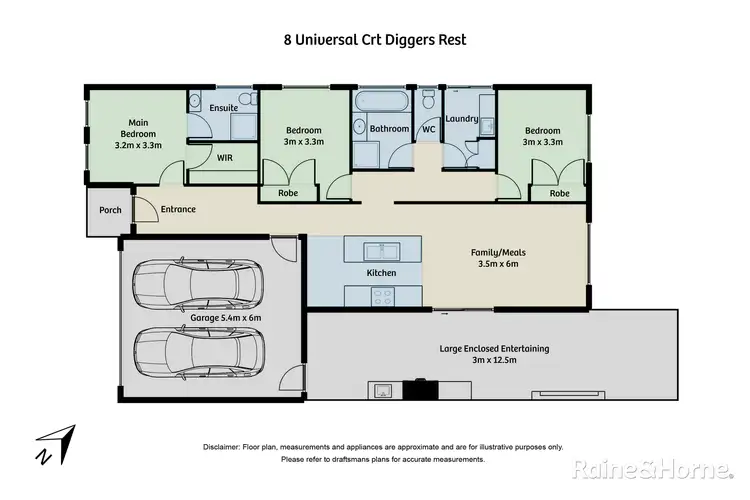 Floorplan of Homely house listing, 8 Universal Court, Diggers Rest VIC 3427
