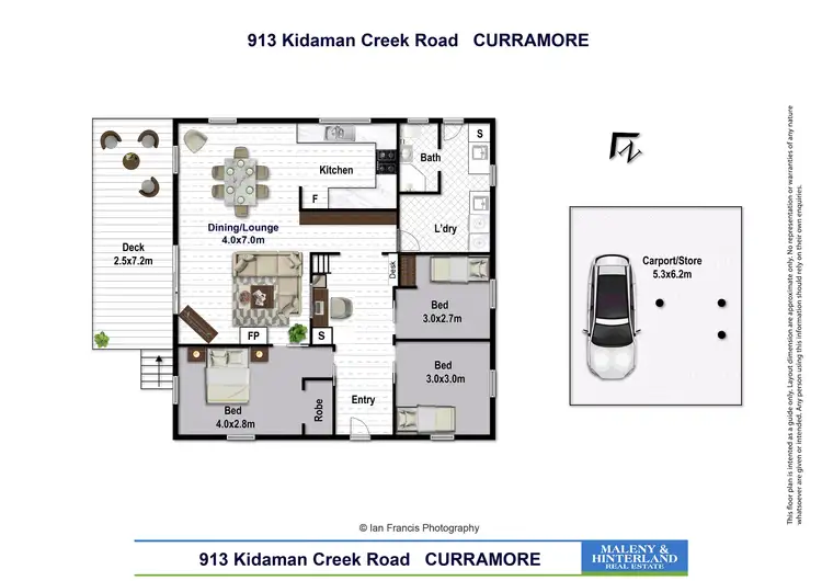 Floorplan of Homely rural property listing, 913 Kidaman Creek Road, Curramore QLD 4552