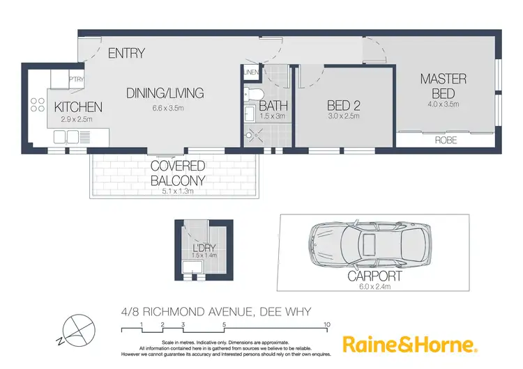 Floorplan of Homely apartment listing, 4/8 Richmond Avenue, Dee Why NSW 2099