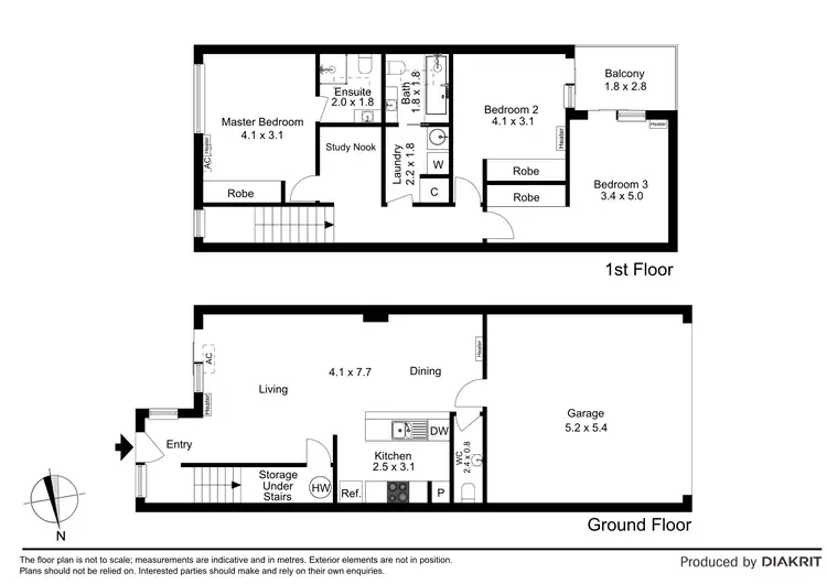 Floorplan of Homely townhouse listing, 7 Ribbony Walk, Maribyrnong VIC 3032