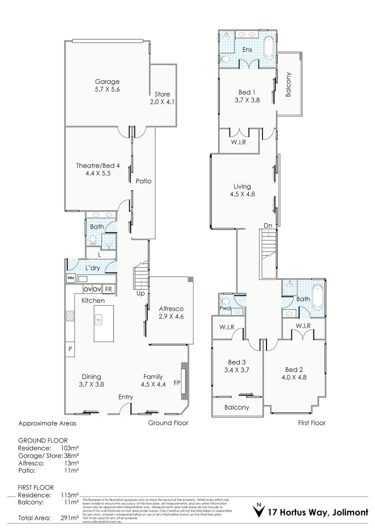 Floorplan of Homely house listing, 17 Hortus Way, Jolimont WA 6014