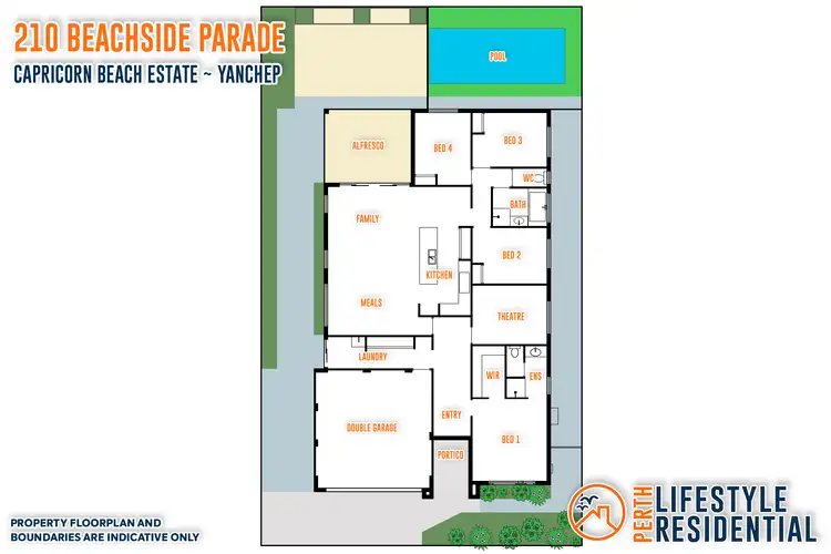 Floorplan of Homely house listing, 210 Beachside Parade, Yanchep WA 6035