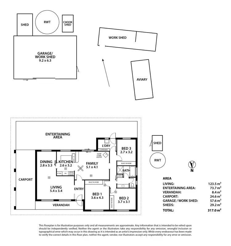 Floorplan of Homely house listing, 12 Burkett Drive, Strathalbyn SA 5255