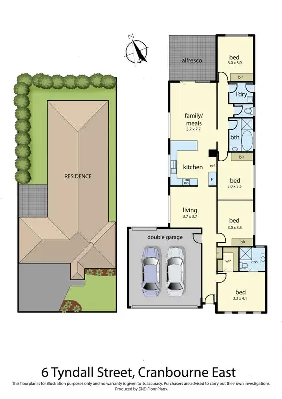 Floorplan of Homely house listing, 6 Tyndall Street, Cranbourne East VIC 3977