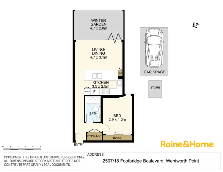 Floorplan of Homely apartment listing, 2507/18 Footbridge Boulevard, Wentworth Point NSW 2127