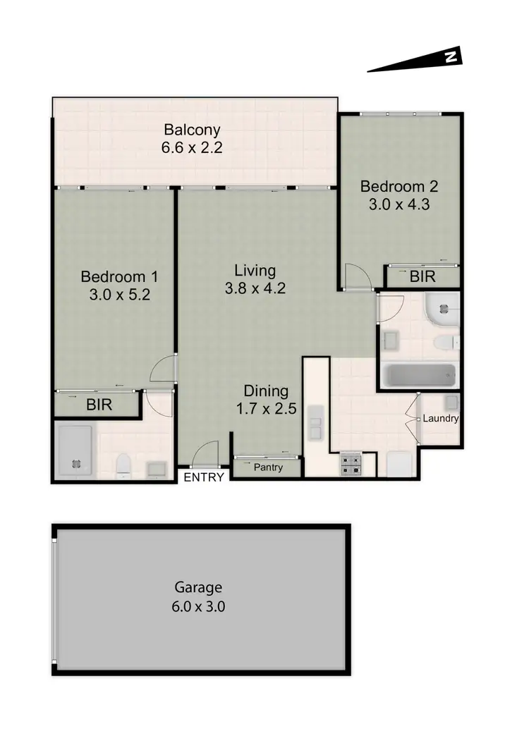 Floorplan of Homely apartment listing, 23/14-18 College Crescent, Hornsby NSW 2077