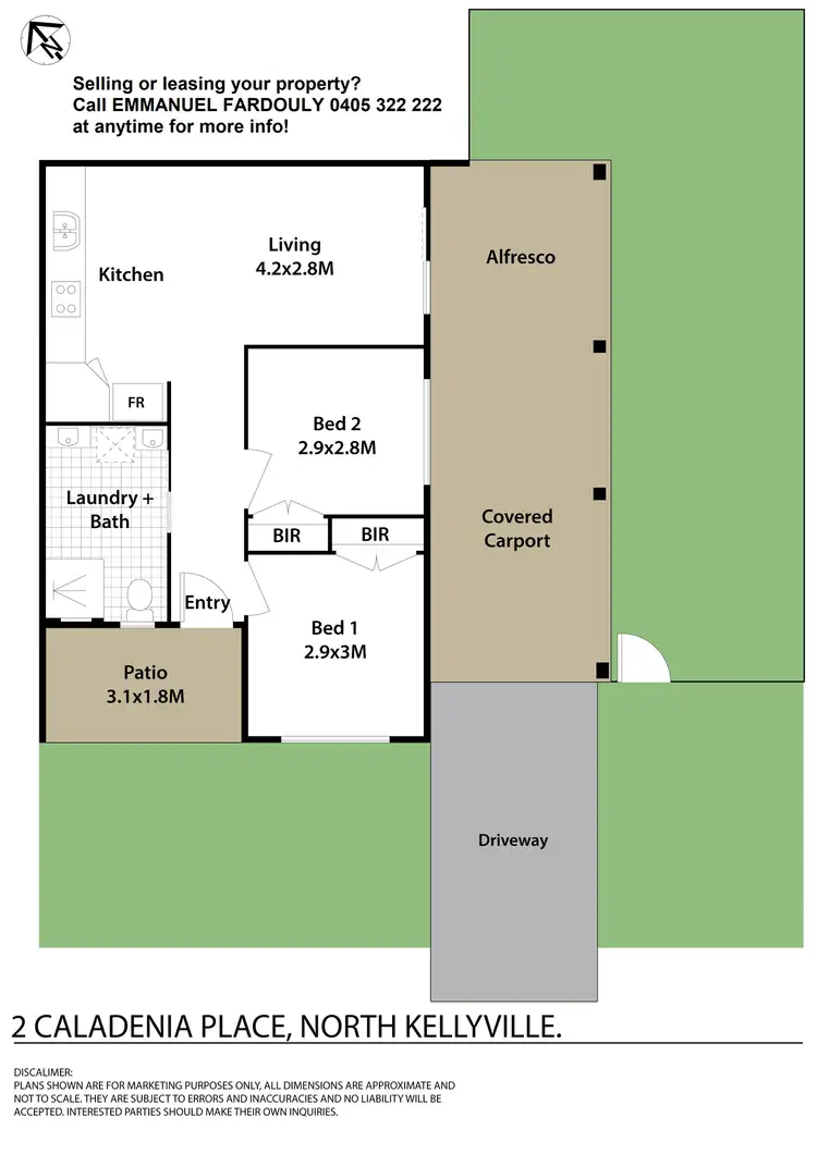 Floorplan of Homely semi-detached listing, 2 Caladenia Place, North Kellyville NSW 2155