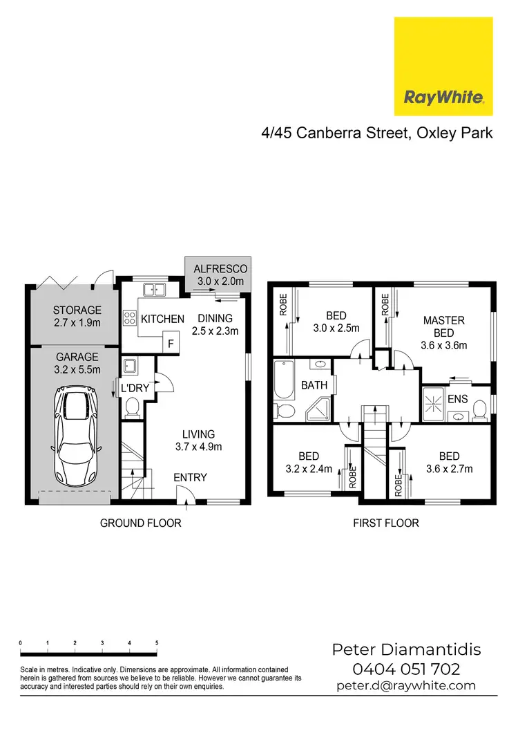 Floorplan of Homely townhouse listing, 4/45 Canberra Street, Oxley Park NSW 2760