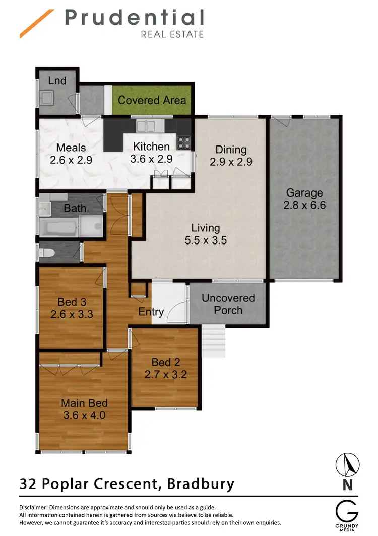 Floorplan of Homely house listing, 32 Poplar Crescent, Bradbury NSW 2560