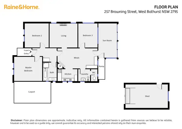 Floorplan of Homely house listing, 257 Browning Street, West Bathurst NSW 2795