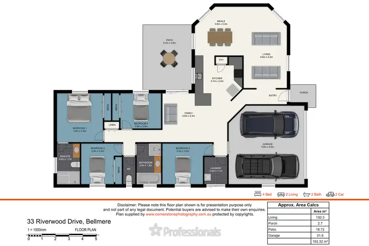 Floorplan of Homely house listing, 33 Riverwood Drive, Bellmere QLD 4510