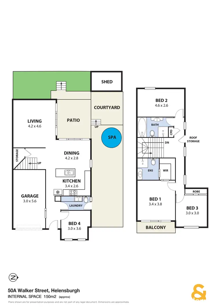 Floorplan of Homely semi-detached listing, 50a Walker Street, Helensburgh NSW 2508
