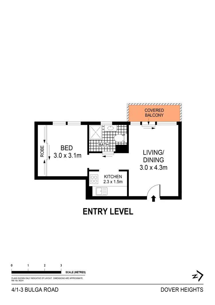 Floorplan of Homely apartment listing, 4/1-3 Bulga Road, Dover Heights NSW 2030
