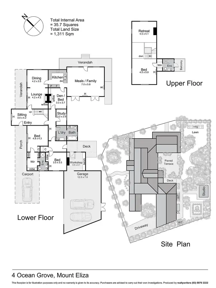 Floorplan of Homely house listing, 4 Ocean Grove, Mount Eliza VIC 3930