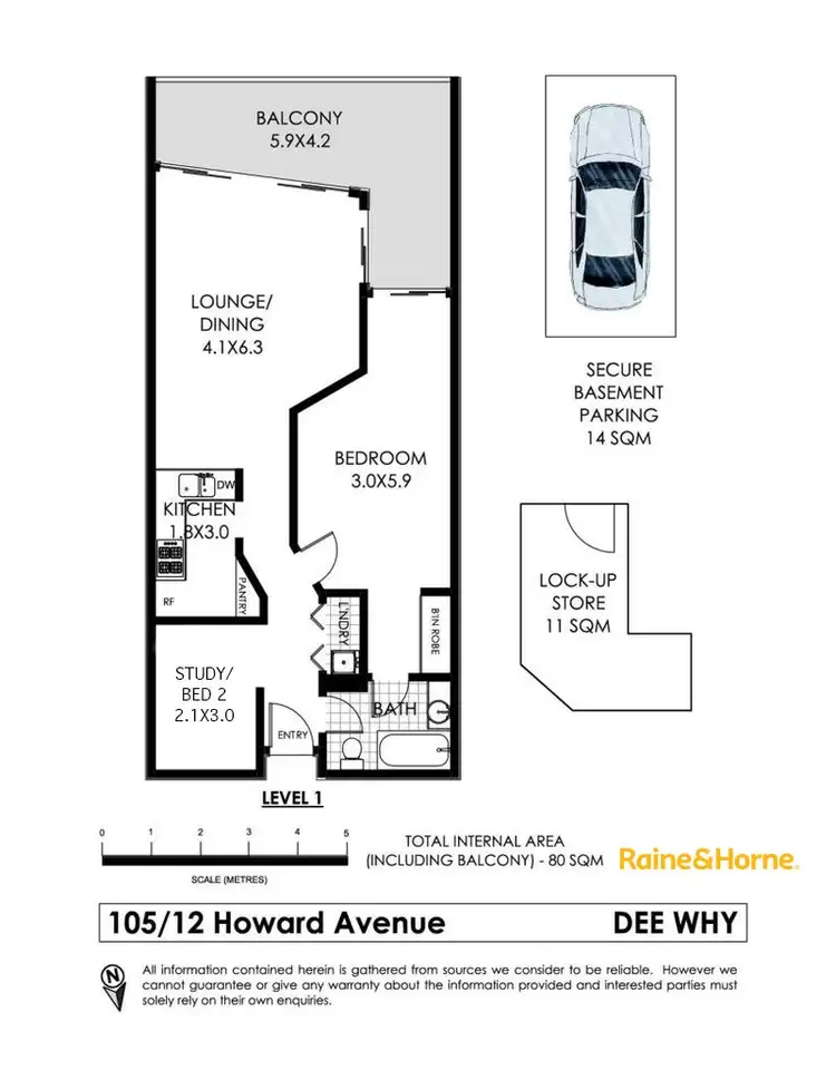 Floorplan of Homely apartment listing, 105/12 Howard Avenue, Dee Why NSW 2099