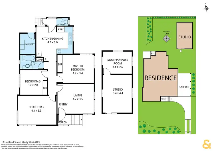 Floorplan of Homely house listing, 17 Hartland Street, Manly West QLD 4179
