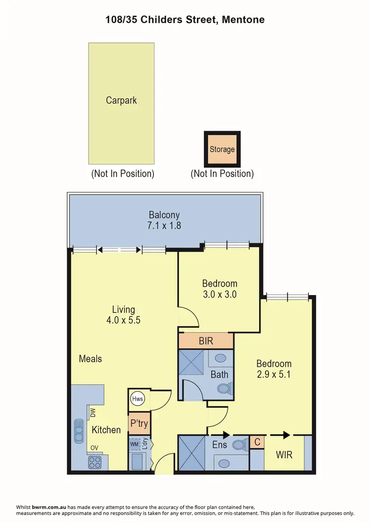 Floorplan of Homely apartment listing, 108/35 Childers Street, Mentone VIC 3194