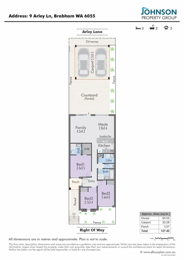Floorplan of Homely house listing, 9 Arley Lane, Brabham WA 6055