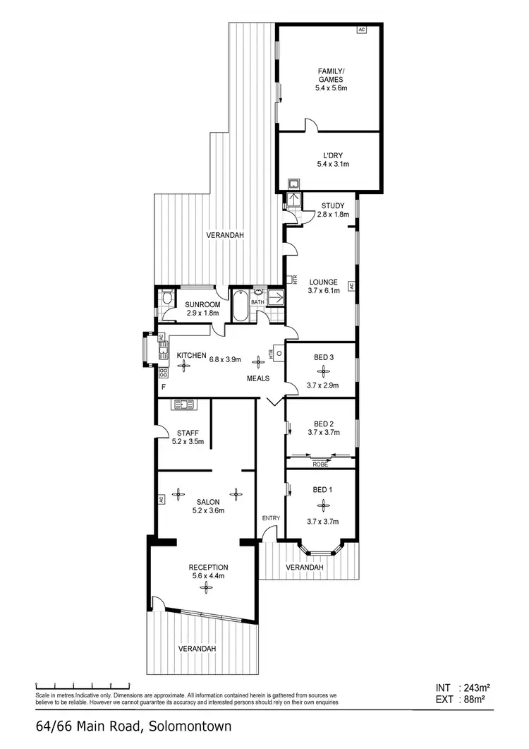 Floorplan of Homely house listing, 64-66 Main Road, Solomontown SA 5540