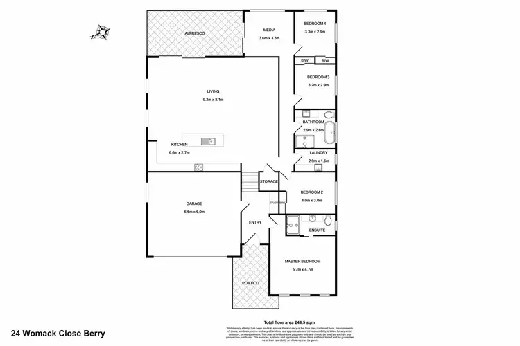 Floorplan of Homely house listing, 24 Womack Close, Berry NSW 2535
