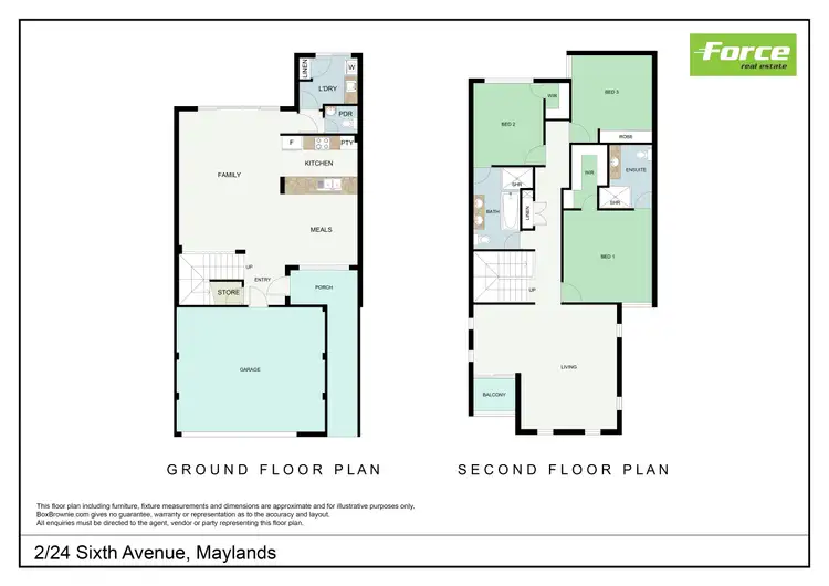 Floorplan of Homely townhouse listing, 2/24 Sixth Avenue, Maylands WA 6051