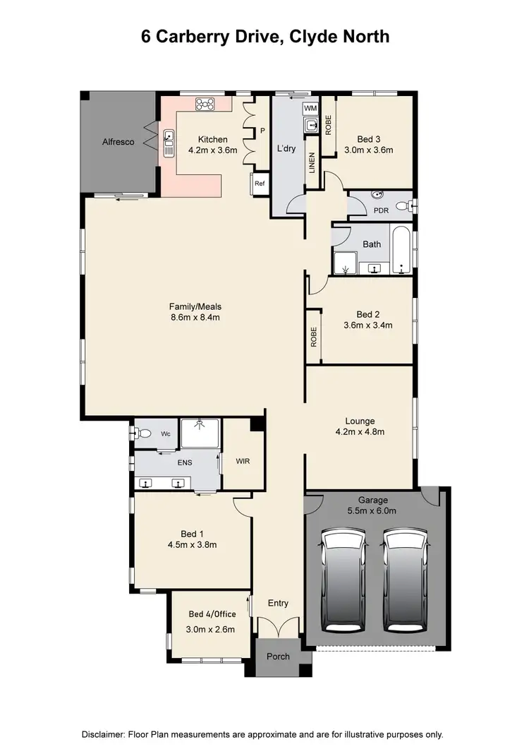 Floorplan of Homely house listing, 6 Carberry Drive, Clyde North VIC 3978