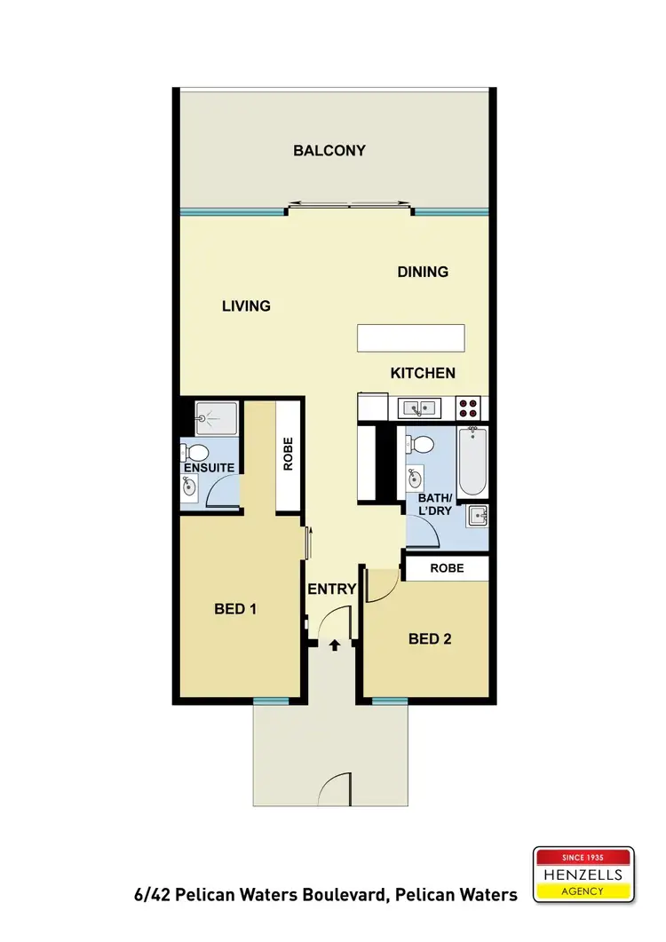 Floorplan of Homely unit listing, 6/42 Pelican Waters Boulevard, Pelican Waters QLD 4551