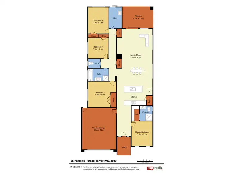 Floorplan of Homely house listing, 66 Papillon Parade, Tarneit VIC 3029
