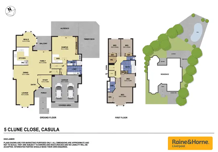 Floorplan of Homely house listing, 5 Clune Close, Casula NSW 2170