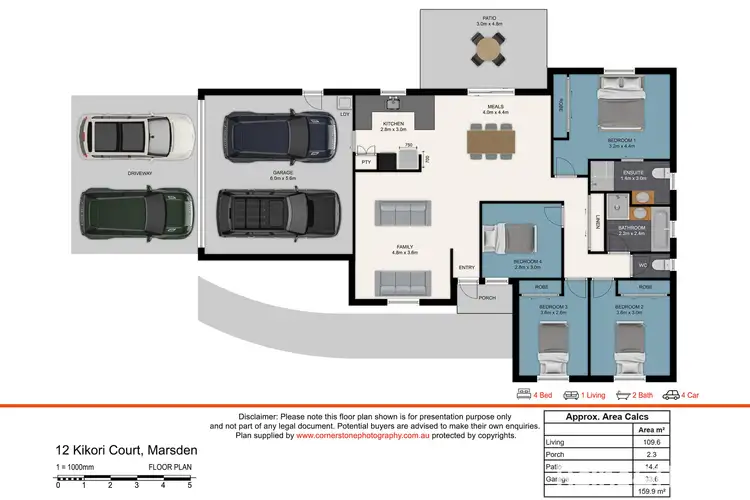 Floorplan of Homely house listing, 12 Kikori Court, Marsden QLD 4132