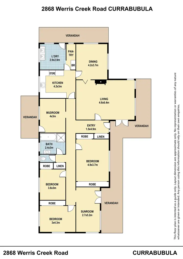 Floorplan of Homely rural property listing, 2868 Werris Creek Road, Currabubula NSW 2342