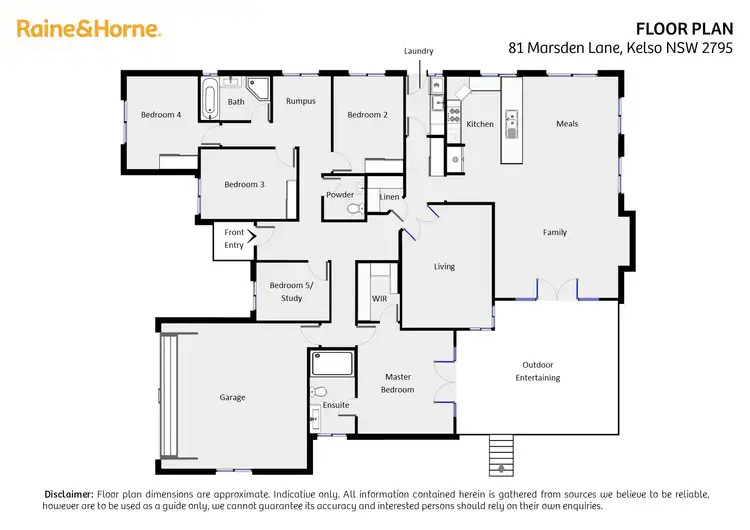 Floorplan of Homely house listing, 81 Marsden Lane, Kelso NSW 2795