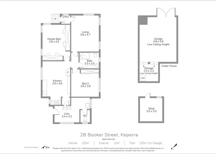 Floorplan of Homely house listing, 28 Booker Street, Keperra QLD 4054