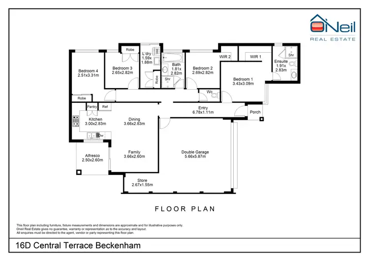 Floorplan of Homely house listing, 16D Central Terrace, Beckenham WA 6107