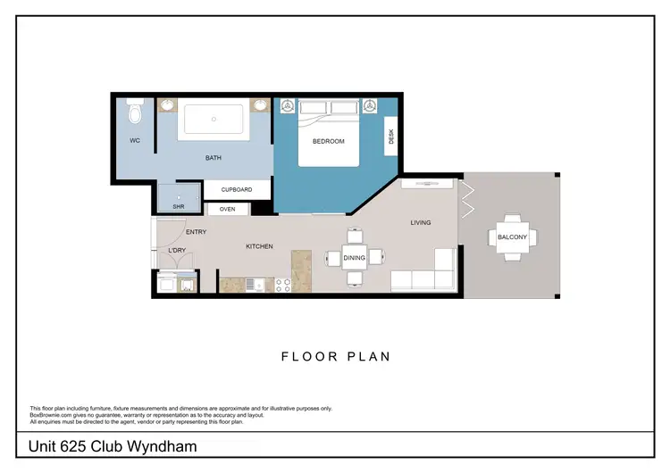 Floorplan of Homely unit listing, 625/9A Hermitage Drive, Airlie Beach QLD 4802