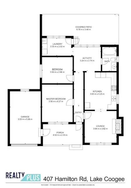 Floorplan of Homely house listing, 407 Hamilton Road, Coogee WA 6166
