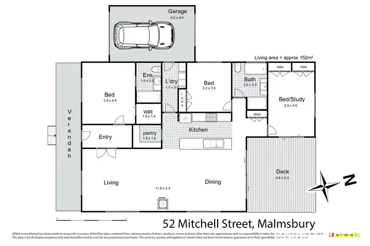 Floorplan of Homely house listing, 52 Mitchell Street, Malmsbury VIC 3446
