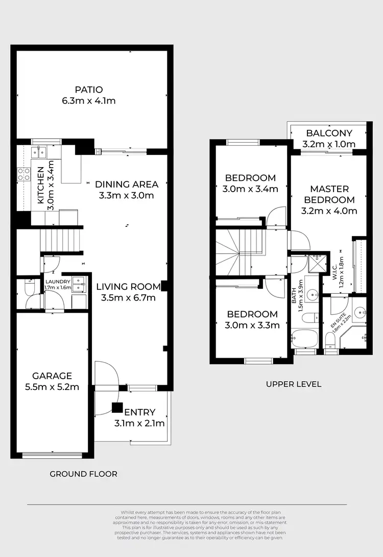 Floorplan of Homely townhouse listing, 11/30 Federation Street, Wynnum West QLD 4178