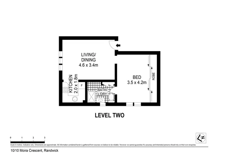 Floorplan of Homely apartment listing, 10/10 Moira Crescent, Randwick NSW 2031